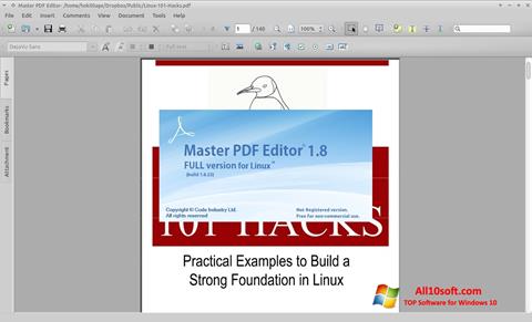 Snimak zaslona Master PDF Editor Windows 10