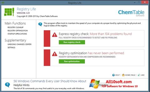 Snimak zaslona Registry Life Windows 10