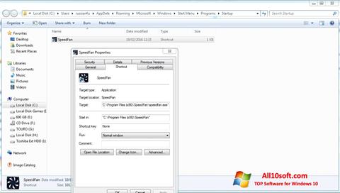Snimak zaslona SpeedFan Windows 10