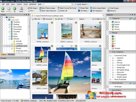 Snimak zaslona ACDSee Photo Manager Windows 10