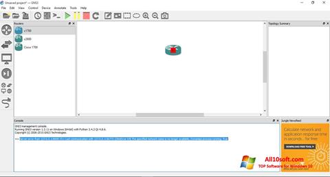 Snimak zaslona GNS3 Windows 10