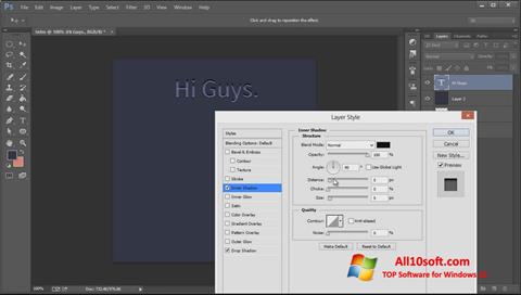 Snimak zaslona Adobe Photoshop CC Windows 10