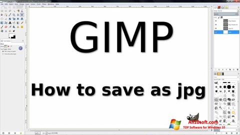 Snimak zaslona GIMP Windows 10