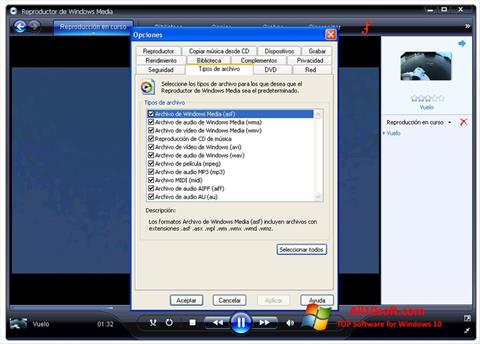 Snimak zaslona Windows Media Player Windows 10