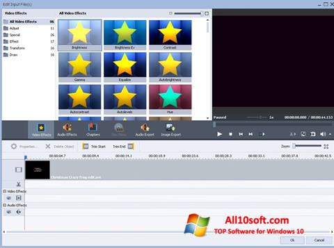Snimak zaslona AVS Video Converter Windows 10