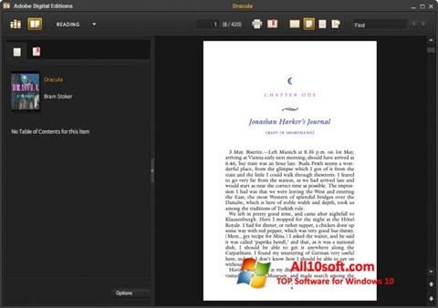 Snimak zaslona Adobe Digital Editions Windows 10