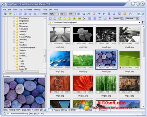 Snimak zaslona FastStone Image Viewer Windows 10