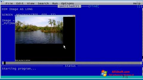 Snimak zaslona QBasic Windows 10