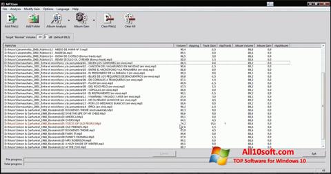 Snimak zaslona MP3Gain Windows 10