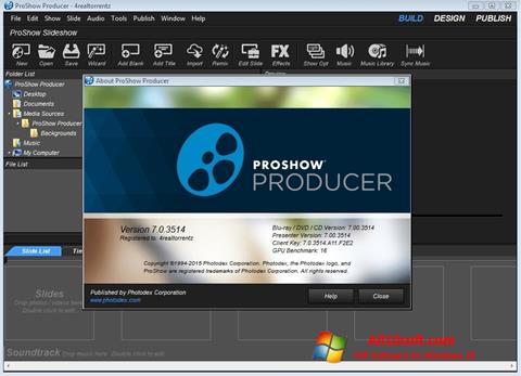 Snimak zaslona ProShow Producer Windows 10