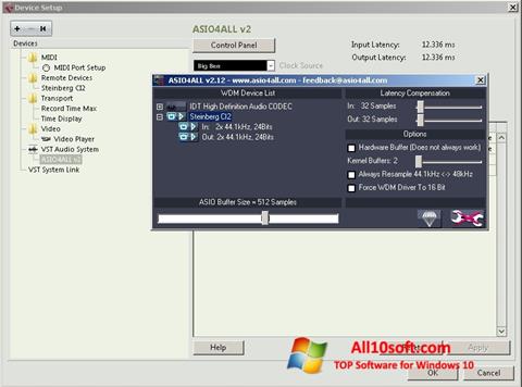Snimak zaslona ASIO4ALL Windows 10