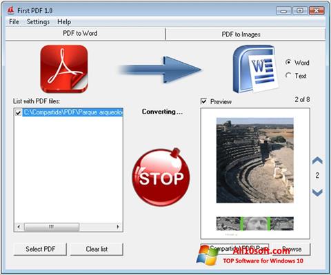 Snimak zaslona First PDF Windows 10