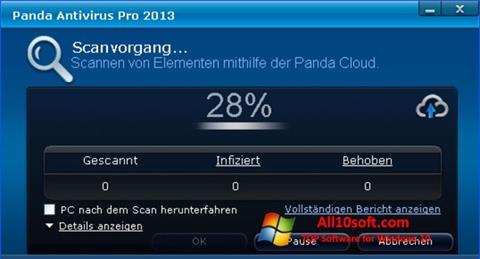 Snimak zaslona Panda Antivirus Pro Windows 10