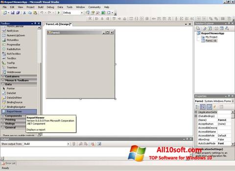 Snimak zaslona Microsoft Visual Studio Express Windows 10