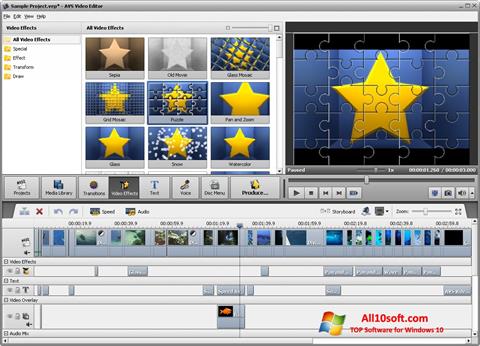 Snimak zaslona AVS Video Editor Windows 10