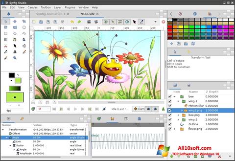 Snimak zaslona Synfig Studio Windows 10