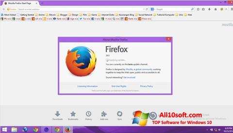 Snimak zaslona Mozilla Firefox Offline Installer Windows 10