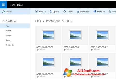 Snimak zaslona OneDrive Windows 10