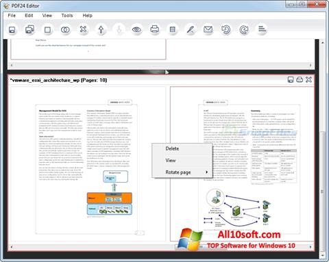 Snimak zaslona PDF24 Creator Windows 10