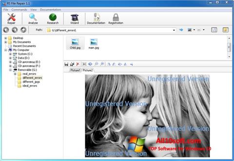 Snimak zaslona File Repair Windows 10