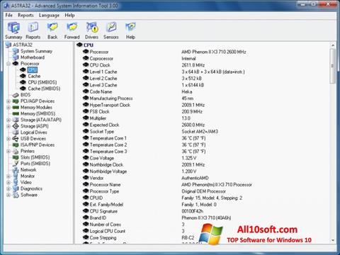 Snimak zaslona ASTRA32 Windows 10