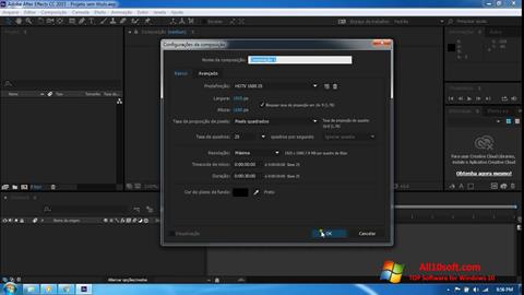Snimak zaslona Adobe After Effects CC Windows 10
