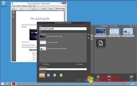 Snimak zaslona Screenpresso Windows 10