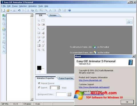 Snimak zaslona Easy GIF Animator Windows 10