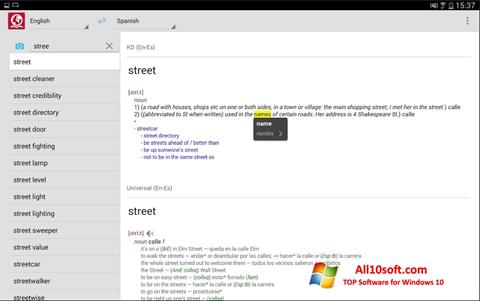 Snimak zaslona ABBYY Lingvo Windows 10