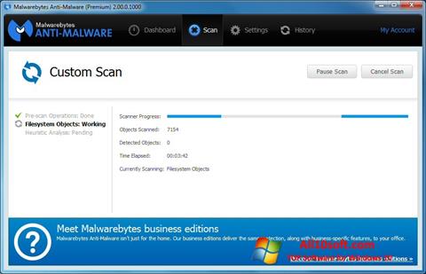 Snimak zaslona Malwarebytes Anti-Malware Free Windows 10