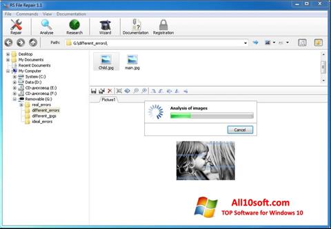 Snimak zaslona RS File Recovery Windows 10
