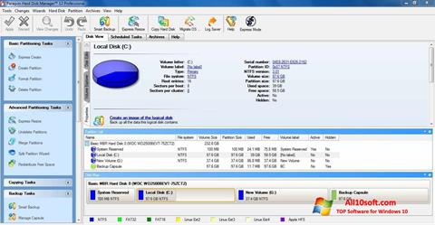 Snimak zaslona Paragon Hard Disk Manager Windows 10