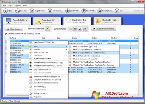 Snimak zaslona Duplicate Cleaner Windows 10
