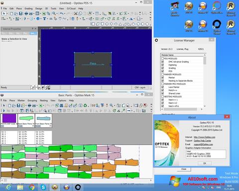 Snimak zaslona OptiTex Windows 10