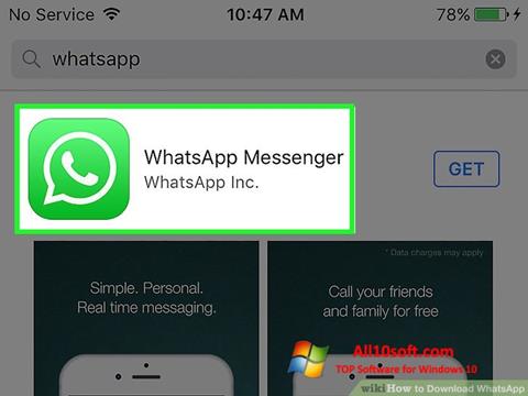 Snimak zaslona WhatsApp Windows 10