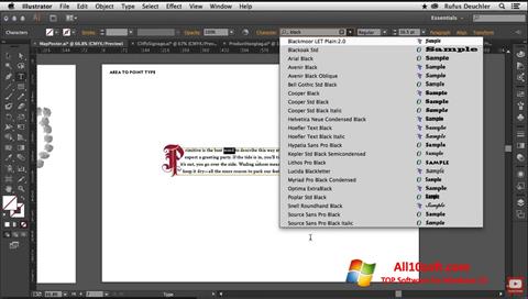 Snimak zaslona Adobe Illustrator Windows 10