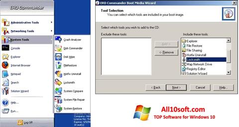 Snimak zaslona ERD Commander Windows 10