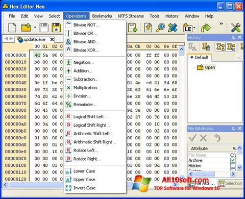 Snimak zaslona Hex Editor Neo Windows 10