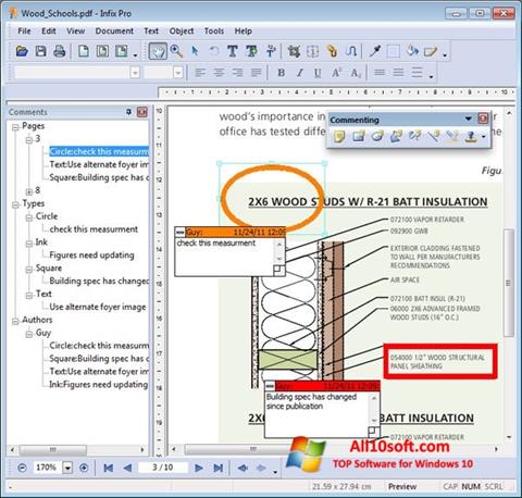 Snimak zaslona Infix PDF Editor Windows 10