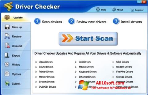 Snimak zaslona Driver Checker Windows 10