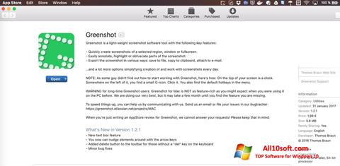 Snimak zaslona Greenshot Windows 10