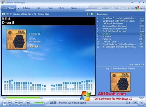 Snimak zaslona Media Player Windows 10