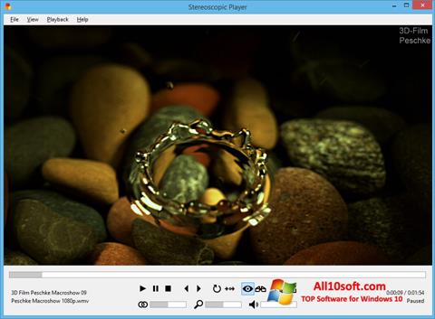 Snimak zaslona Stereoscopic Player Windows 10