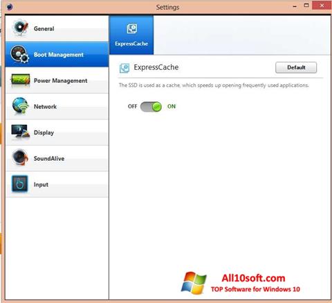 Snimak zaslona Easy Settings Windows 10