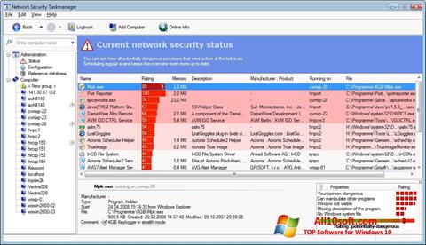 Snimak zaslona Security Task Manager Windows 10