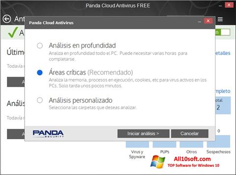 Snimak zaslona Panda Cloud Windows 10
