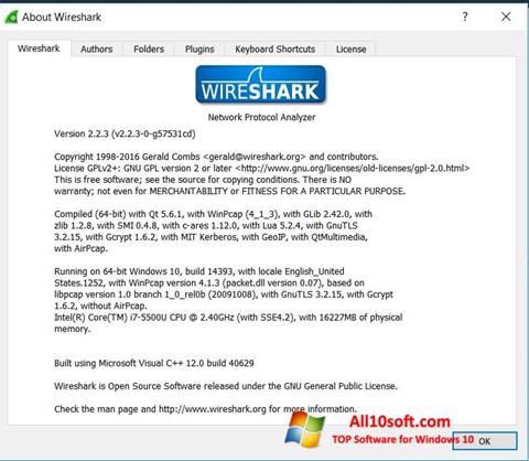Snimak zaslona Wireshark Windows 10