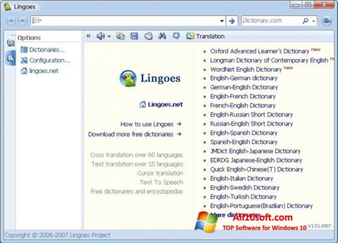 Snimak zaslona Lingoes Windows 10
