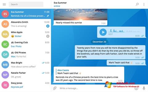 Snimak zaslona Telegram Desktop Windows 10