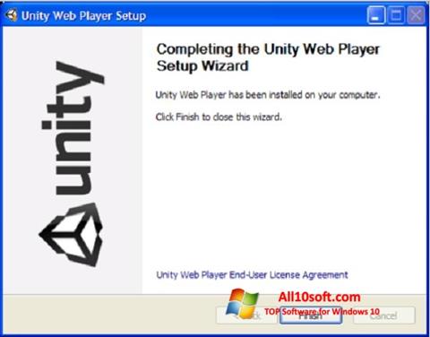 Snimak zaslona Unity Web Player Windows 10